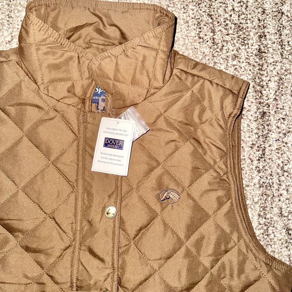 Dover Saddlery Brown Quilted Vest - Picture 9 of 11